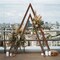 2 Pack Triangle Wooden Wedding Arch Oversized Ceremony Archway Backdrop Frame